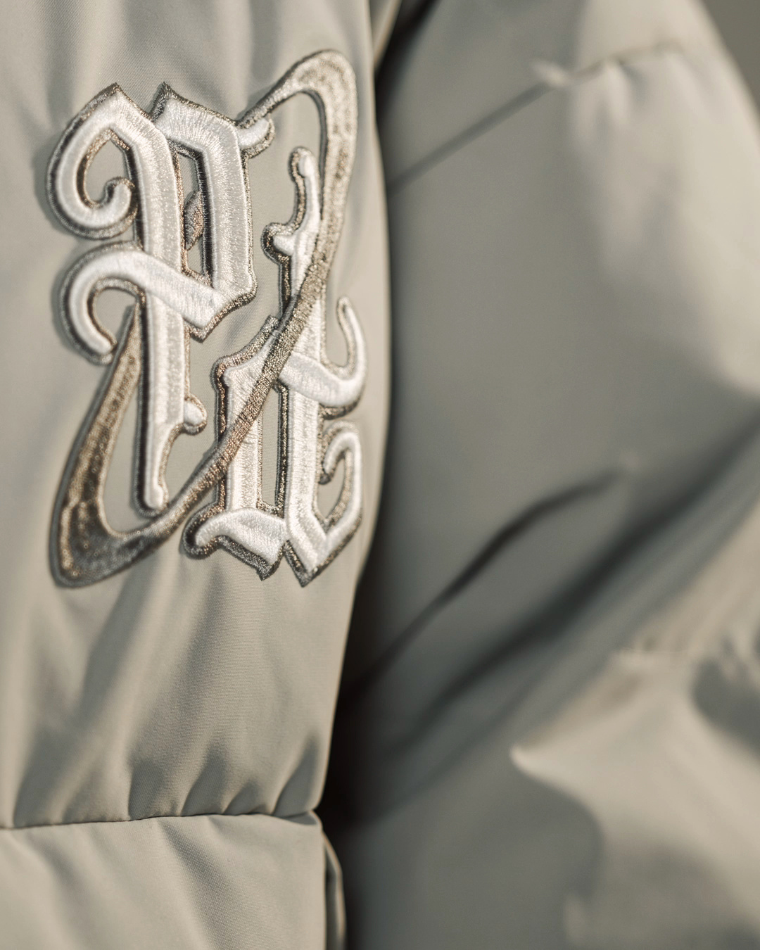 Embroidered jacket detail from our finished fashion film.
